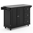 thumbnail image 2 of Homestyles Dolly Madison Wood Kitchen Cart in Black, 2 of 13