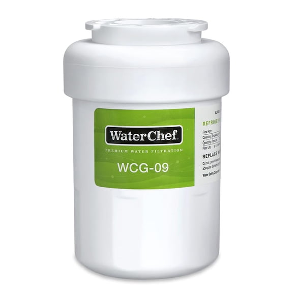 WaterChef MWF Refrigerator Water Filter Replacement for GE MWF, GWF, MWFA, GWFA, GW06, Hotpoint HWF, HWFA, NSF/ANSI Certified, WCG-09