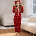thumbnail image 3 of Pyjama pour Bébé Fille, Combinaison à Capuche à Manches Longues pour Chaleur Hivernale, 3 of 5