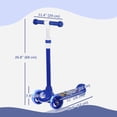 thumbnail image 3 of Qaba Kids Scooter for Ages 2-6, Toddler Scooter with LED Light, Blue, 3 of 10