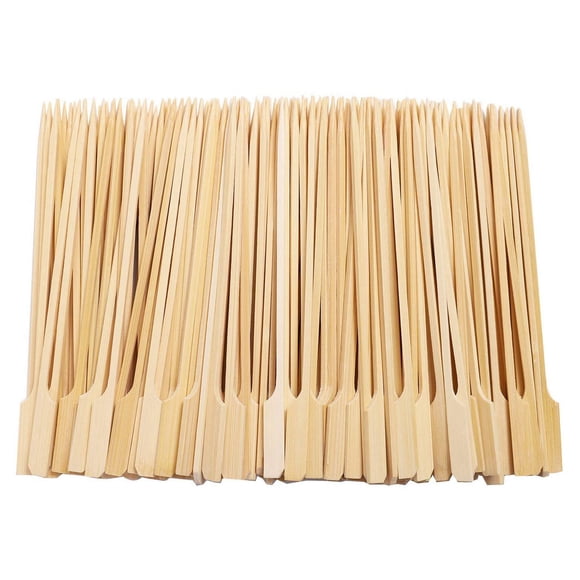 500 Pcs Brochettes en Bambou pour Barbecue Brochettes en Bambou Bâtons de Cocktail pour Kebabs de Barbecue Cocktails Buffets Fête 12cm,500 * Brochettes en Bambou,Couleur Bois de Bambou