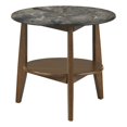 thumbnail image 1 of Coaster Table d'Appoint Ronde SmartTop en Bois Style Bradley, Gris Fumé/brun Foncé, 1 of 9