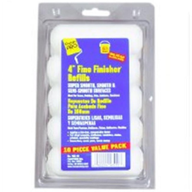 Foampro 165-10 Fine Finish Roller Refills, 4 in.