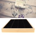 thumbnail image 4 of Jewelry Display Tray, 24 Grids Elegant Scratch Resistance Jewelry Drawer Insert Multipurpose Soft  For Trade Shows Beige,Gray,Black, 4 of 8