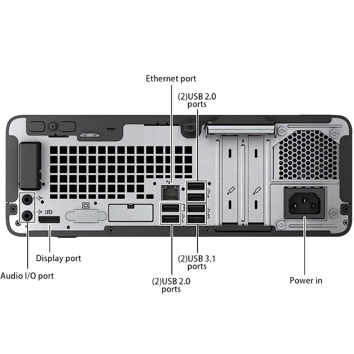HP ProDesk 400 G5 SFF Business Desktop PC Computer, New 22 inch