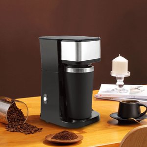 Suncoda Automatic Curry Cooker, Coffee Maker Americano Coffee Tea Maker Automatic Coffee Maker with Cup Suitable for Home Office