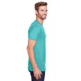 thumbnail image 3 of Jerzees T-Shirt Col Rond pour Hommes, Mélange Premium, TG, Bleu Scuba, 3 of 3