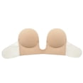 thumbnail image 1 of WZXFASHION Women Sticky Bra Strapless Backless Bra Self Adhesive Bra Invisible Push up Bra Intimates Beige XL, 1 of 9