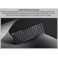 thumbnail image 4 of Keychron K3 Max Clavier mécanique sans fil RVB remplaçable à chaud interrupteur marron disposition 75% noir carbone K3M-H3, 4 of 8