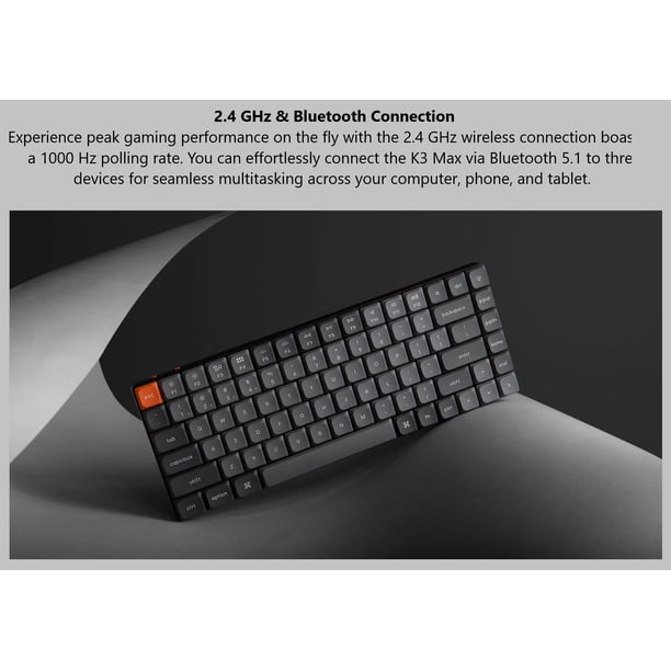 Keychron K3 Max RGB Low Profile Hot-swappable Wireless Mechanical