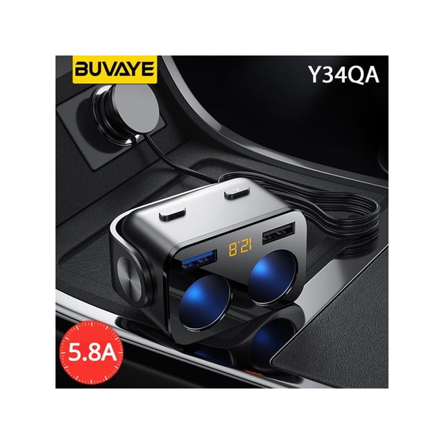 Car Cigarette Lighter Charger 12V USB Socket Splitter QC 3.0 Quick Charge Auto Power Adapter Plug Cigar Jack High Speed Charger