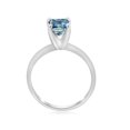 thumbnail image 2 of 1ct Blue Princess Cut Diamond Solitaire Engagement Ring 14k White Gold, 2 of 4