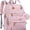 Rose, variante sur Sac de Voyage Essentiels pour Bébé avec Matelas à Langer, Sangles pour Poussette et Étui à Sucette