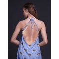 thumbnail image 4 of Bimba Robe Longue Dos Nu Géométrique Décontractée pour Femmes Robe de Plage Imprimée-TTG, 4 of 6