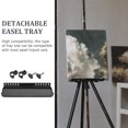 thumbnail image 4 of OULII Plateau Chevalet Pliable en Plastique Noir 1 Paquet pour Contenir des Fournitures de Peinture, 4 of 8
