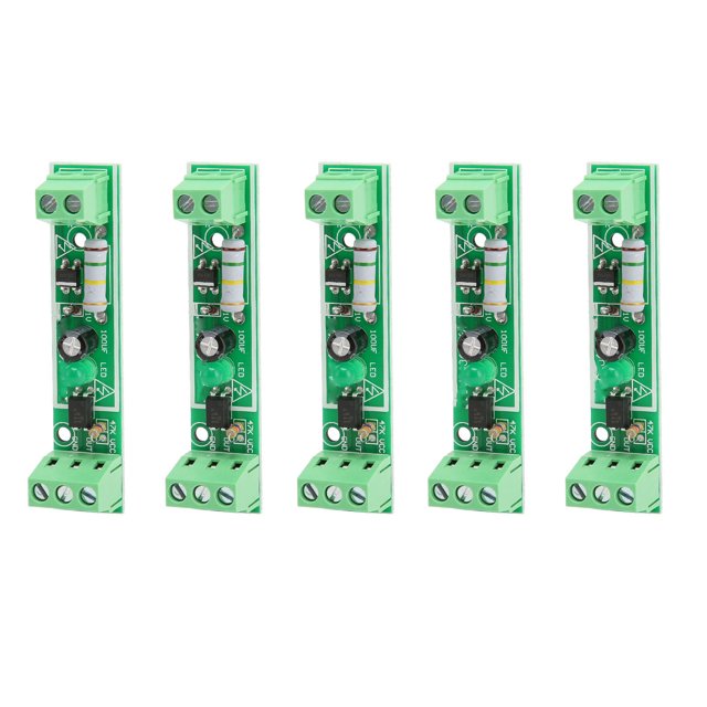 1 Carte de Détection de Canal, Moins d'Interférences 5PCS Module Optocoupleur de Taille Compacte pour la Détection de la Tension 220VAC