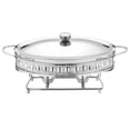 thumbnail image 3 of GROWTH TANK Ensemble Complet de Réchaud avec Bac à Eau, Plat Rond Anti-Frottement, Réchaud de Buffet de Traiteur Argent, 3 of 9