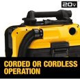 thumbnail image 4 of Dewalt Aspirateur Eau et Poussière Sans Fil/câblé 18/20 V MAX, 4 of 4