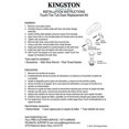 thumbnail image 3 of Kingston Brass Kit de Remplacement de Drain de Baignoire Easy Touch Toe, Noir Mat, 3 of 3