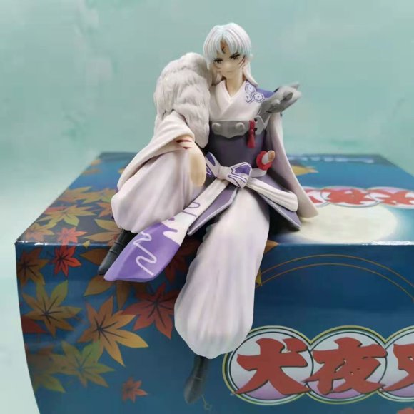 Figurine Anime Inuyasha 20 cm Inuyasha Kikyo Sesshoumaru Higurashi Kagome Figurine d'Action en PVC Modèle Jouets Modèle de Collection Jouet Cadeau
