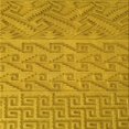 thumbnail image 1 of Ahgly Company Tapis d'Intérieur Lavable en Machine Carré Transitionnel Jaune Profond, 6 Pieds Carré, 1 of 7