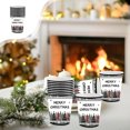 thumbnail image 2 of C Christmas Party Tableware Disposable Paper Cups Set Black White Checkered Christmas Tree Theme 8.2X7.4Cm 3.23X2.91 Inches, 2 of 7