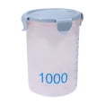 thumbnail image 1 of fheaev With Graduated Round Storage Jars Sealing Jars Plastic Kitchen With Lids Snack Jars Grains Storage Jars Storage Jars Yoghurt Cheese Cake Jars, 1 of 6