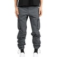 thumbnail image 1 of Birdeem Mens Pants Mens Woven Fabric with Multiple Pockets Solid Color Casual Pants Work Pants, 1 of 1