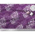 thumbnail image 3 of Soimoi Cotton Poplin Fabric Filigree Damask Print Sewing Fabric Yard 42 Inch Wide, 3 of 3