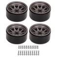 thumbnail image 2 of Ensemble de Jantes de Roue RC en Alliage de Zinc, Haute Résistance à l'Abrasion, Réduction, pour Axial SCX10, SCX10 II, SCX10 III, Redcat GEN8, 2 of 7