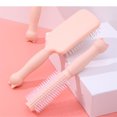 thumbnail image 4 of maskred Brosse à Cheveux Coussinée Portative Droite Antistatique Humide Sèche Confortable Peigne de Massage Massant Ménage Barbier Masseur Ronde 1 Ensemble, 4 of 6