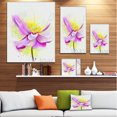thumbnail image 3 of Belle Fleur Violette avec Jaune - Oeuvre Murale sur Toile de Fleurs, 3 of 4