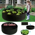 thumbnail image 2 of 100 Gallon Large Capacity Black Growing Bag Raised Garden Flower Planter Elevated Vegetable Box, 2 of 13