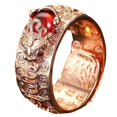 thumbnail image 4 of Japceit Bague Feng Shui Anillo Mantra Protection de la Richesse Bagues Efficaces pour Hommes et Femmes, Bague, 4 of 9