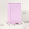 thumbnail image 2 of CoSoTower Compact Refrigerator, Mini Fridge with Freezer, Adjustable Shelf, Mechanical Thermostat and Reversible Door, Pink, 2 of 6