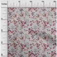 thumbnail image 2 of oneOone Viscose Jersey Light Gray Fabric Floral Sewing Craft Projects Fabric Prints By Yard 60 Inch Wide, 2 of 4