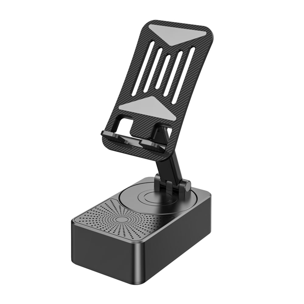 Cell Phone Stand Three-In-One BT Speaker Phone Stand &Charger Foldable & Rotatable 5000mAh Portable Speakers