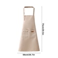 thumbnail image 3 of Long Cottons Apron Waterproof Oil Resistants Kitchen Apron For Cooking Baking Cleaning Adjustable Ties Bib Adult Unisex, 3 of 6