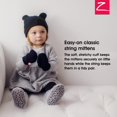 thumbnail image 2 of Zutano Unisex Baby Cozie Lined Mitten Gray One Size, 2 of 5