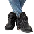 thumbnail image 1 of Nouvelles Bottines Rétro en Daim pour Femmes Chaussures de Luxe Mates avec Franges Chaussures de Mode Rétro en Daim Chaussures de Luxe Mates avec Franges Bottines à la Mode pour Femmes (Noir 43), 1 of 2