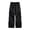 Noir, variante sur Pantalon Décontracté à Coupe Ample et Jambe Droite pour Tous les Jours avec Design Plissé, Adapté à la Mode de Rue Extérieure d'Automne et au Style Polyvalent