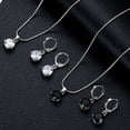 thumbnail image 1 of Becaristey Boucles d'Oreilles Collier Mis Large Applicable Occasions Élégant et à la Mode Léger et Confortable Rouge, 1 of 6