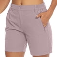 thumbnail image 1 of Shorts Cargo de Randonnée pour Femmes avec Poches, Décontractés, Été, Taille Élastique, Travail, Golf, Shorts Légers pour Activités de Plein Air, 1 of 6