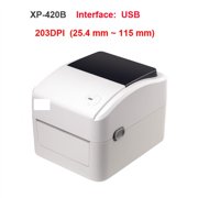 420B High Speed 152mm/s Bluetooth USB Thermalprinter Pos Barcode Sticker Printer Machine 4x6 Shipping Label For Mobile ,Multi-Format Printing