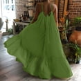 thumbnail image 4 of Meichang Robes Maxi pour Femmes 2024 Grande Taille Robe d'Été Fluide Évasée Robes de Plage Unie Coupe Ample Robe Camisole Décontractée Longues Robes, 4 of 8