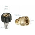 thumbnail image 4 of EIGTHTAIL SENRISE 8pcs M22 14mm Pressure Washer Adapter Quick Release Garden Hose Connector, 4 of 5