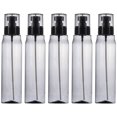 thumbnail image 1 of EeaseCA 5pcs 250ml Portable Cosmetic Liquid Dispensing Spray Bottle Refillable Subpackaging Bottle Fine Mist Sprayer Set(Black), 1 of 8