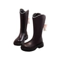 thumbnail image 1 of Boots for Girls Bow Knot Leather Long Barrel Princess Winter Fashion, 1 of 9