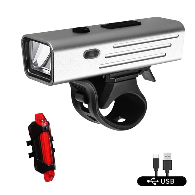 Dvkptbk Flashlight Outdoor Cycling Bike Lights Type-C Charging Intelligent Light Sensing Headlights Night Riding Rainproof Flashlight Camping Essentials