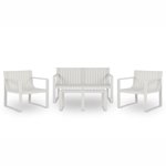 Patioflare Pioneer Patio Conversation Set, Cream